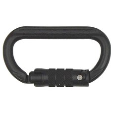 AUSTRIALPIN O型三段自動上鎖鉤環，黑色，67克，105mm長，56mm寬, 1個