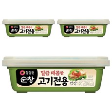청정원순창 깔끔 매콤한 고기전용 쌈장, 170g, 3개