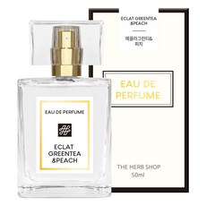 더허브샵 오 드 퍼퓸 에끌라그린티 앤 피치, 50ml, 1개