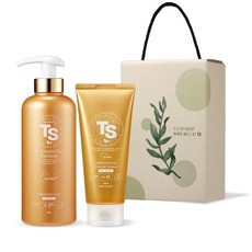 TS Keratin草本角蛋白洗髮精 500g+護髮素 200ml 禮盒組, 1套