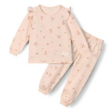 unifriend 女童 Tea Time 有機單面九分居家服上下套裝