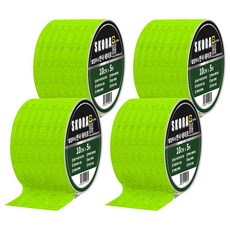 高亮度反光膠帶, 4個, 綠色熒光