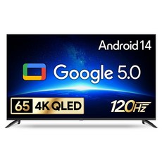 더함 4K UHD QLED DLG 120Hz 돌비 AI 스마트 구글5.0 TV, 165cm(65인치), UA651QLED Google5.0 120Hz 2025, 벽걸이형, 방문설치