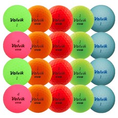 볼빅 비비드 골프공 로스트볼 특A+ 20p 세트, 혼합색상, 20개입, 1세트