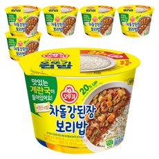 오뚜기 컵밥 차돌강된장보리밥+계란국, 315g, 6개