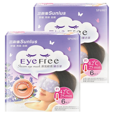 Sunlus 三樂事 蒸氣眼罩 薰衣草 約42°C 25分鐘, 6入, 2盒