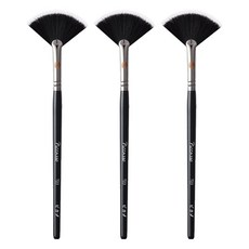 피카소 팬 파우더 브러쉬 723, 혼합 색상, 3개