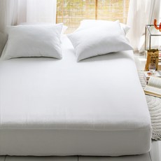 Bassum 防過敏無塵單層床墊套, 白色