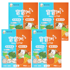 飯友 雙口味寶寶粥 貝貝吻魚 + 番茄小牛, 600g, 4盒