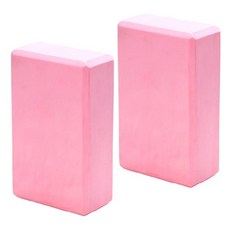 블럭마트 고밀도 EVA 요가블럭, 핑크, 2개