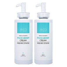 J&CO 臉部身體乳液, 500ml, 2個