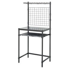 dayneeds 日需百備 輕工業風電腦工作桌, 黑色