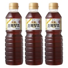 오복식품 황가 양조간장, 500ml, 3개