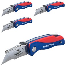 WORKPRO 鎖背式美工刀 WP211006, 4個