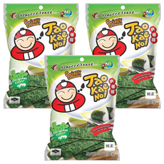 TAO KAE NOI 小老板 厚片海苔 原味, 32g, 3包
