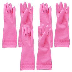 樂天e-life 橡膠手套, 粉紅色, 大 (L), 3雙