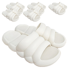 Healing Spot 蓬鬆的雲拖鞋, 象牙白, 6組
