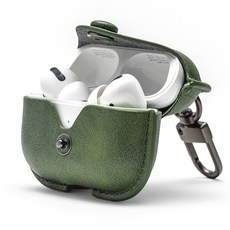 NUART AirPods 皮革保護套, Airpod Pro 2/Pro, 深綠色, 1個