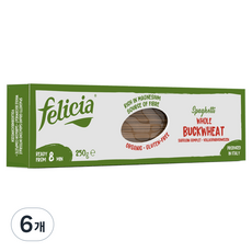 펠리시아 유기농 통메밀 스파게티, 250g, 6개