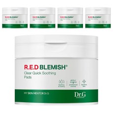 닥터지 레드 블레미쉬 클리어 퀵 수딩 팩 130ml, 70개입, 5개