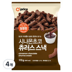 O'price 肉桂巧克力吉拿棒零食, 112g, 4個