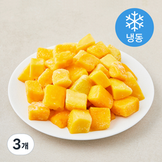 팜앤푸드 베트남산 망고 다이스 (냉동), 3개, 1kg