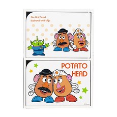 收納王妃 迪士尼玩具總動員 雙層木門櫃, 蛋頭夫妻