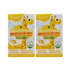 Babyrak 綜合維他命礦物質錠片, 60顆, 2盒