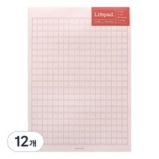 PAPERIAN 니어앤디어 A5筆記本, 60張, 稿紙粉紅, 12個