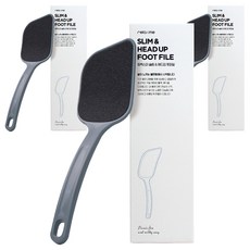 relaxme 纖薄抬頭型足部磨腳板, 1入, 3個, 藍色