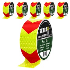 高亮度反光膠帶, 6個, 熒光+紅色