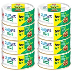 오뚜기 가벼운 참치 야채, 135g, 8개