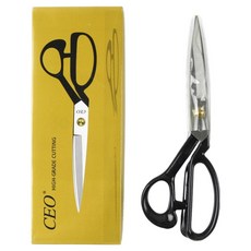 JSTrading CEO 재단가위 8인치, 블랙, 1개