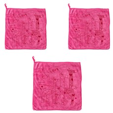 Little Pink Rabbit 粉彩小兔 卡通抹布 CA085 12入, 30 x 30cm, 3包