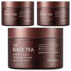TONYMOLY The Black Tea經典倫敦紅茶卸妝霜, 200ml, 3罐