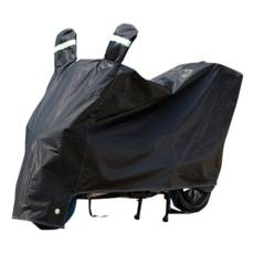 防水機車套 素色 有耳款, M, 黑色, 1個