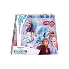 Totum Disney 迪士尼冰雪奇緣迷你手作系列鑽貼畫組, 內附水鑽紙卡, 製作3D立體鑽貼畫, 冰雪奇緣2, 1組
