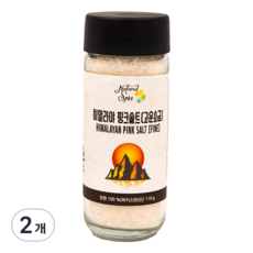 내츄럴스파이스 히말라야 핑크솔트 고운소금, 110g, 2개