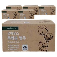 youhouse 棉花抹布, 6個, 20入