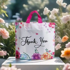 GILGRI Thank You 塑膠購物袋, 50個, 混合顏色