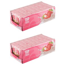 배스킨라빈스 베리베리 스트로베리 우유, 190ml, 48개