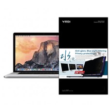 YADI 亞第 靜電吸附 水之鏡防窺片 13.6吋 Apple MacBook Air M2 A2681 2022 專用, 透明, 1個
