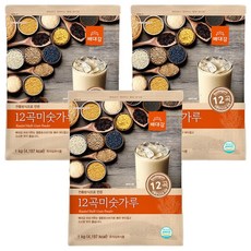 Baedaegam 12穀米麩, 1kg, 3個