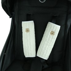 Moms For You布料100支絎縫刺繡嬰兒車安全帶套 L, DADA, 2個