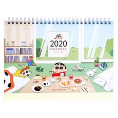 플라잉웨일즈 짱구는못말려 2020 데스크 캘린더, 혼합 색상, 짱구는못말려2020데스크캘린더(단품)