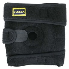ALEX SPORTS 運動型中長型護膝, 黑色, 1個