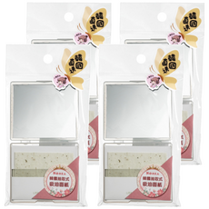 URBAN LEAVES 韓國原裝綠茶吸油面紙 附鏡子, 50張, 4包