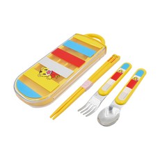 Skater 銀離子三件式餐具組, 湯匙 + 叉子 + 筷子, 巧虎, 1組