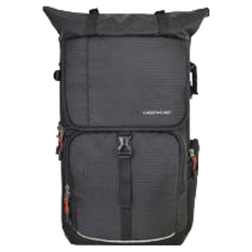 CASEMAN 卡斯曼 Compass Series 指南者系列 CP100 攝影雙肩背包 840D尼龍格子布 附雨罩 1微單3鏡1閃+iPad, 灰色, 1個