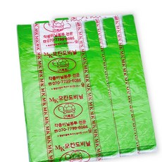 MOKANDO 超市塑膠袋 綠色 3號 100入, 3個